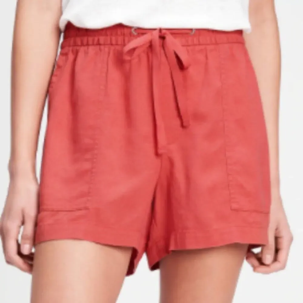 GAP Factory Orange Desert Flower Pull-On Utility Shorts - Picture 5 of 16